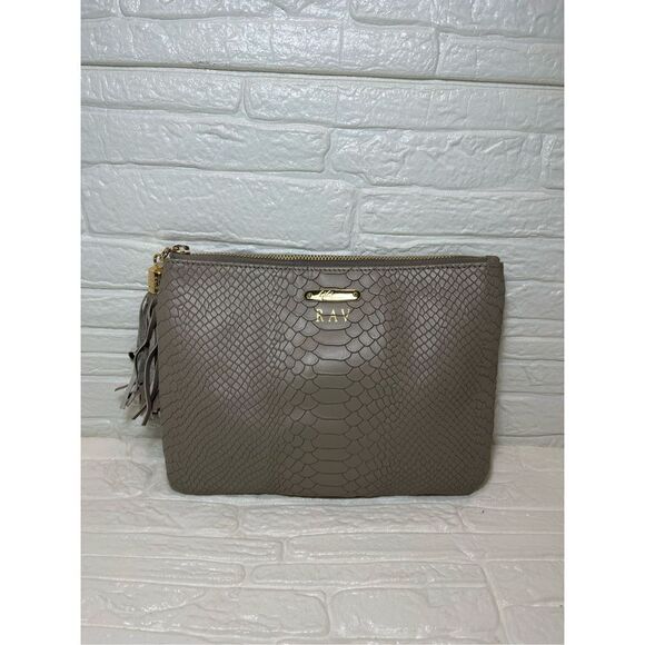 GiGi New York Handbags - GIGI New York bag Stone Embossed Python Leather